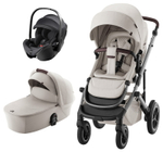 Коляска 3 в 1 Britax Roemer Smile 5Z LUX + автокресло Baby-Safe PRO Classic Deep Black Soft Taupe