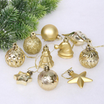 Набор ёлочных украшений «Elegant shine» 4 см (30 предмета), Золото