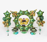 Оформление шарами на 23 февраля