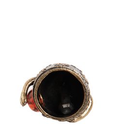 AM-1009 Фигурка «Колокольчик-Котяра» (латунь, янтарь)