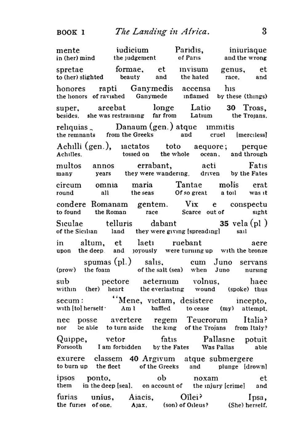 Virgil's Æneid. The original text with a literal interlinear translation. Books 1-6 | Dewey Virgil