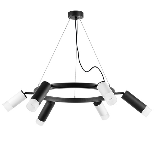 LR0168733631 Люстра RULLO 6х50W GU10 ЧЕРНЫЙ/БЕЛЫЙ (571016+214487-3+214436-3+202431-6)