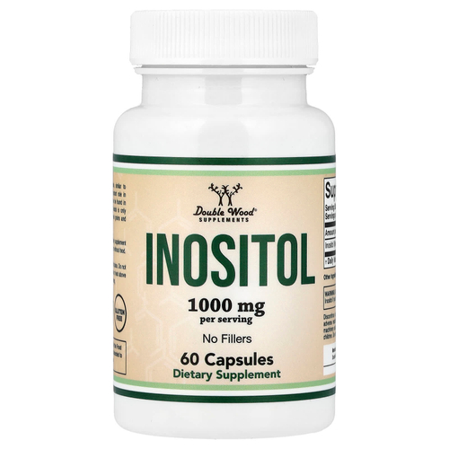 Double Wood Supplements, инозитол, 60 капсул (500 мг в 1 капсуле)