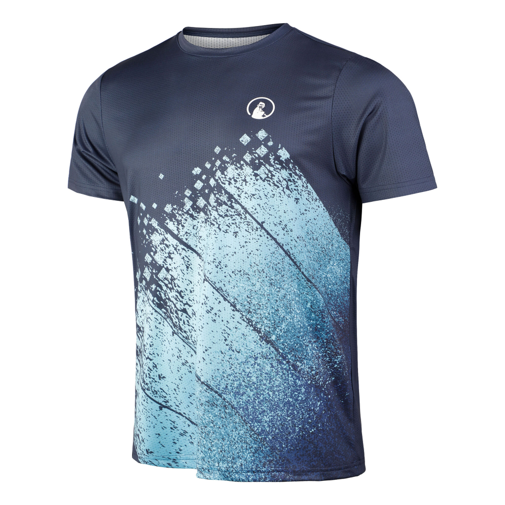 Мужское теннисное поло Quiet Please Ocean Splash Receiver T-Shirt Men - Blue