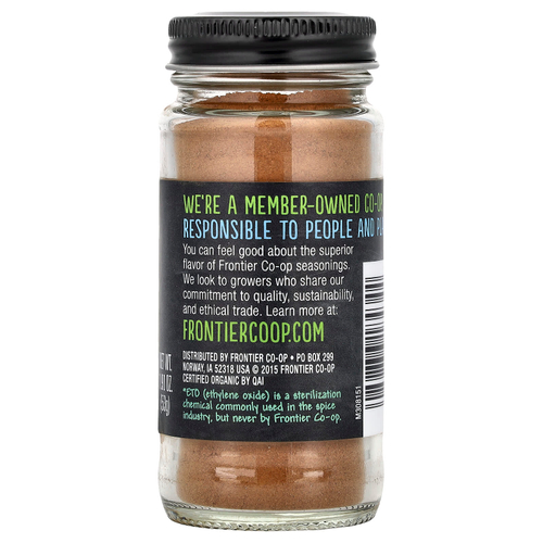Frontier Co-op, Organic Cinnamon, 1.9 oz (53 g)