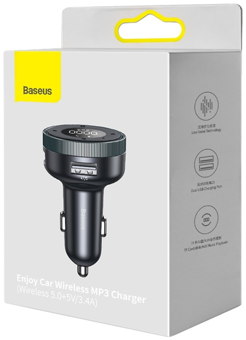 FM-трансмиттер Baseus Enjoy Car CCLH-01 черный