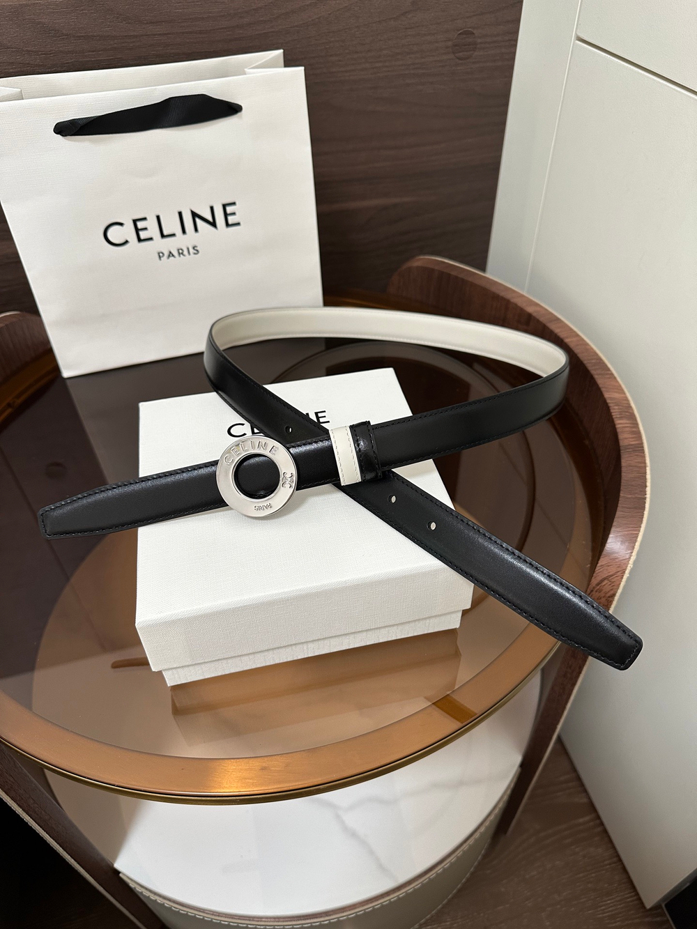 TAURILLON Кожаный двусторонний ремень с логотипом