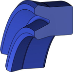 A101-090/3 PU Симметричное уплотнение 90-105-9/10