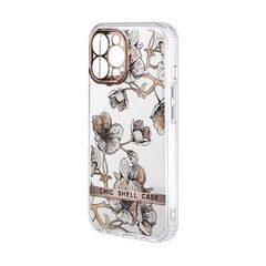 Силиконовый прозрачный чехол с рисунком Chic Shell Case для iPhone 12 Pro N2