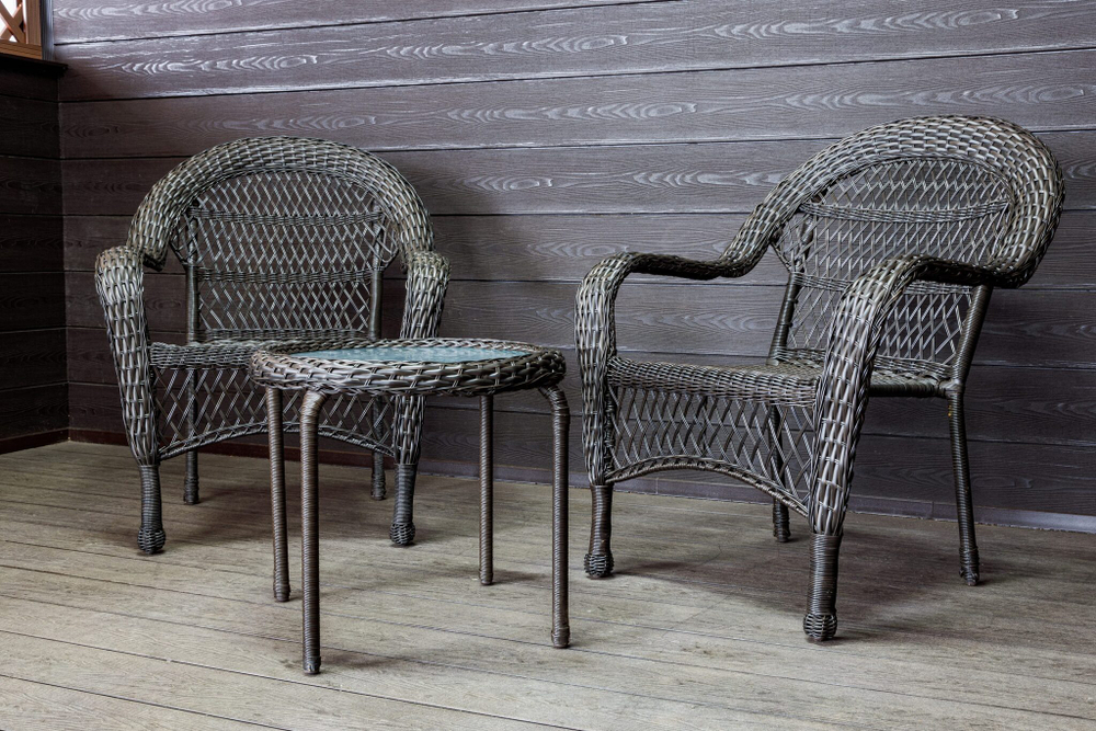 Садовый комплект из искусственного ротанга Мэдисон НЬЮ (Medison NEW) Balcony set с круглым столиком без подушек