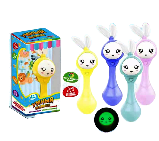 Интерактивная обучающая  игрушка  Зайка " Умный малыш "