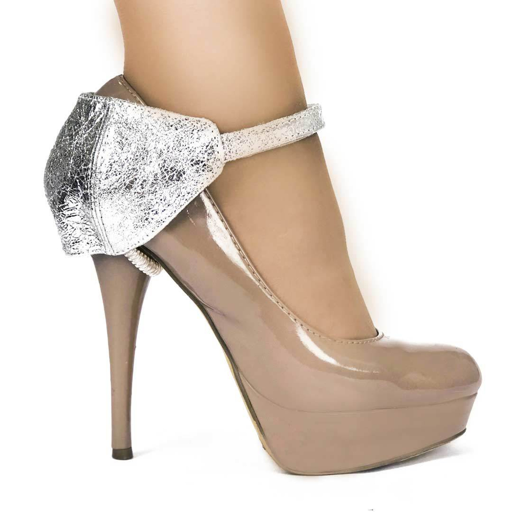 Автопятка Heel Mate De Luxe для женской обуви на каблуке - серебро