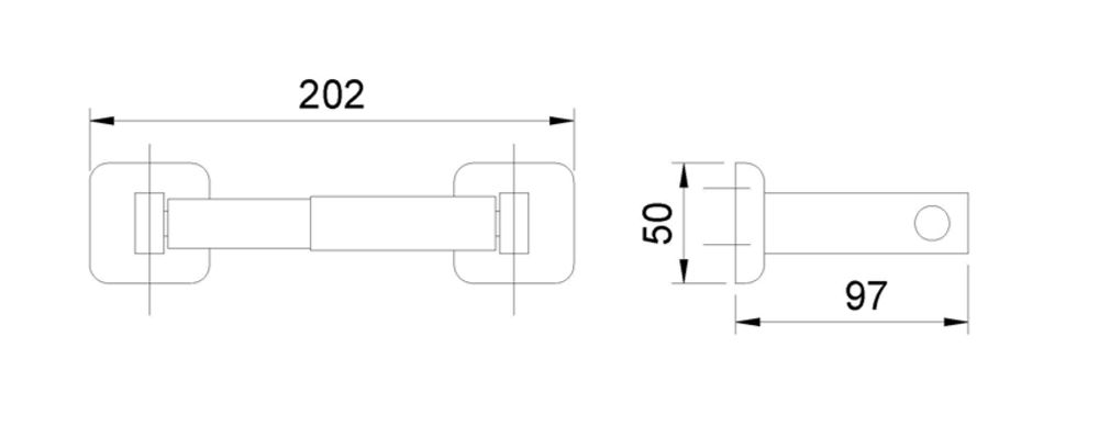 Держатель для туалетной бумаги нерж. сталь SURFACE 05018.B глянцевый