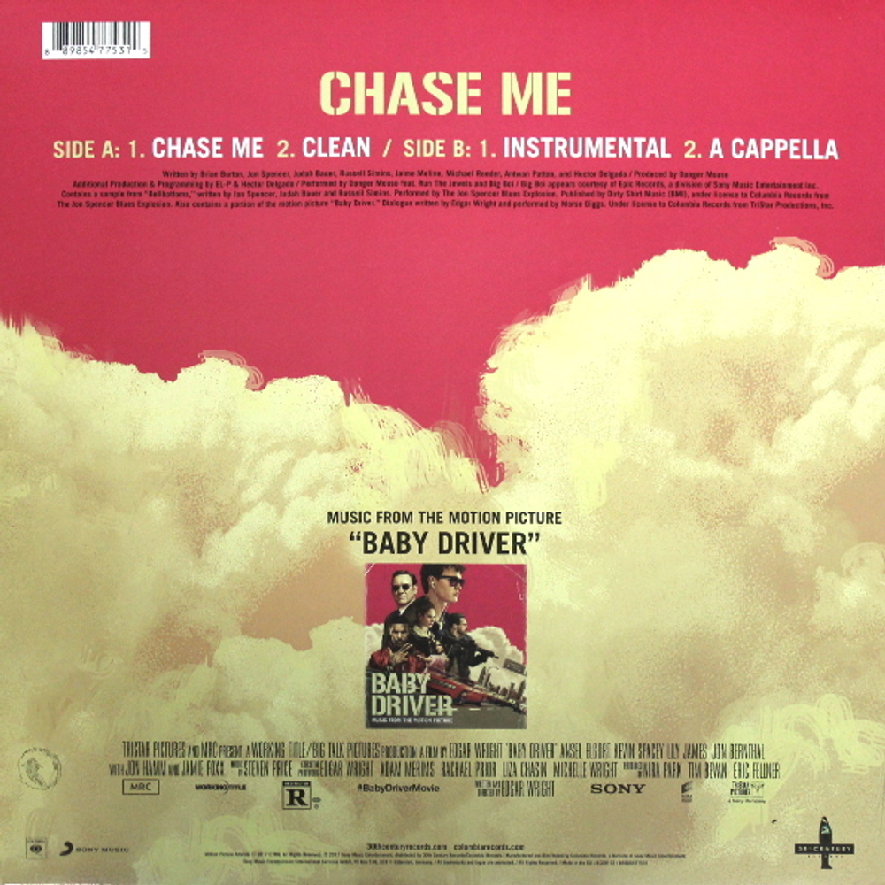 Danger Mouse Featuring Run The Jewels And Big Boi / Chase Me (12" Vinyl Single)