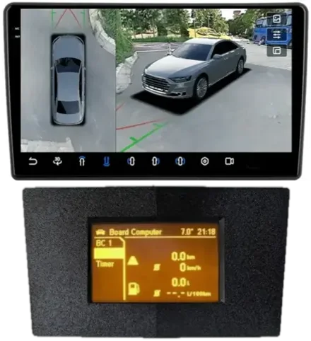 Магнитола для Opel Astra H (перенос БК вниз, черная) - Teyes CC3-2K-360 на Android 10, 2K QLED, 6/128Гб, CarPlay, 4G SIM-слот, 4 камеры в комплекте