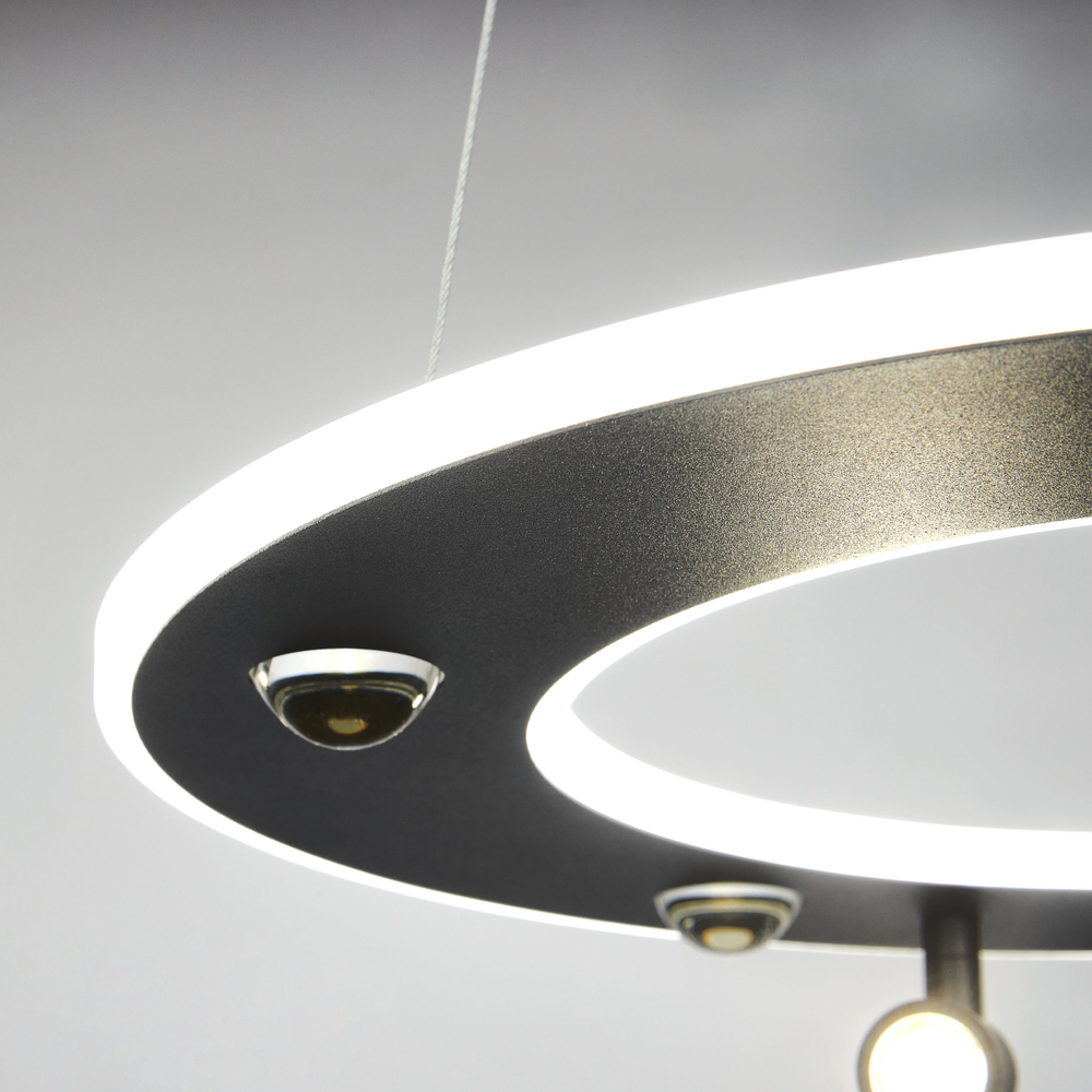 740447 Люстра DIVE LED 60W 3200LM G ЧЕРНЫЙ 3000-6000К