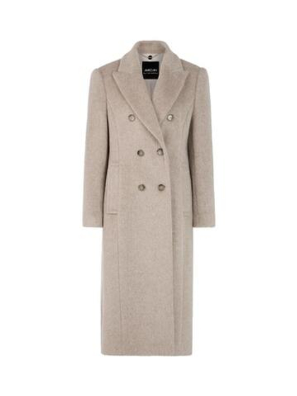 Marc Cain Пальто прямого кроя из шерсти альпаки