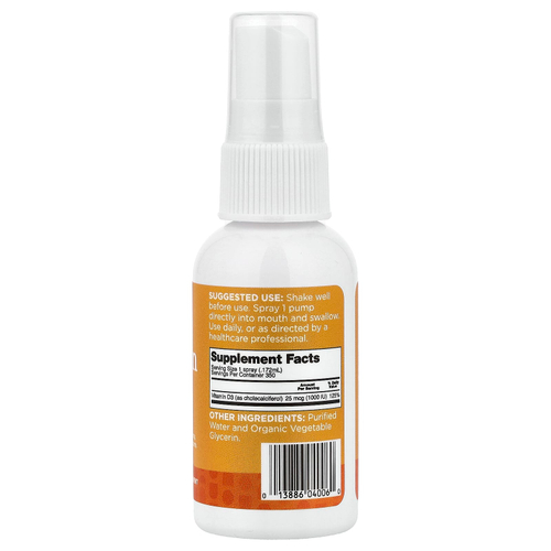 NB Pure, витамин D3 в спрее, 2 жидк. унции