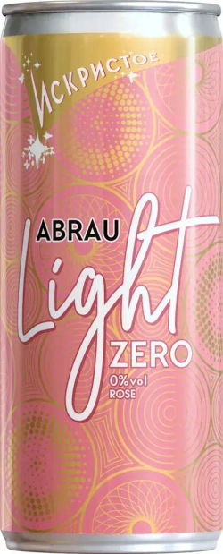 Напиток винный Abrau Light Rose игристый безалкогольный сильногазированный ароматизированный, 250 мл