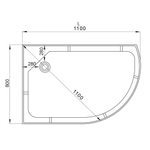 Душевая кабина AvaCan EM1511 L LED