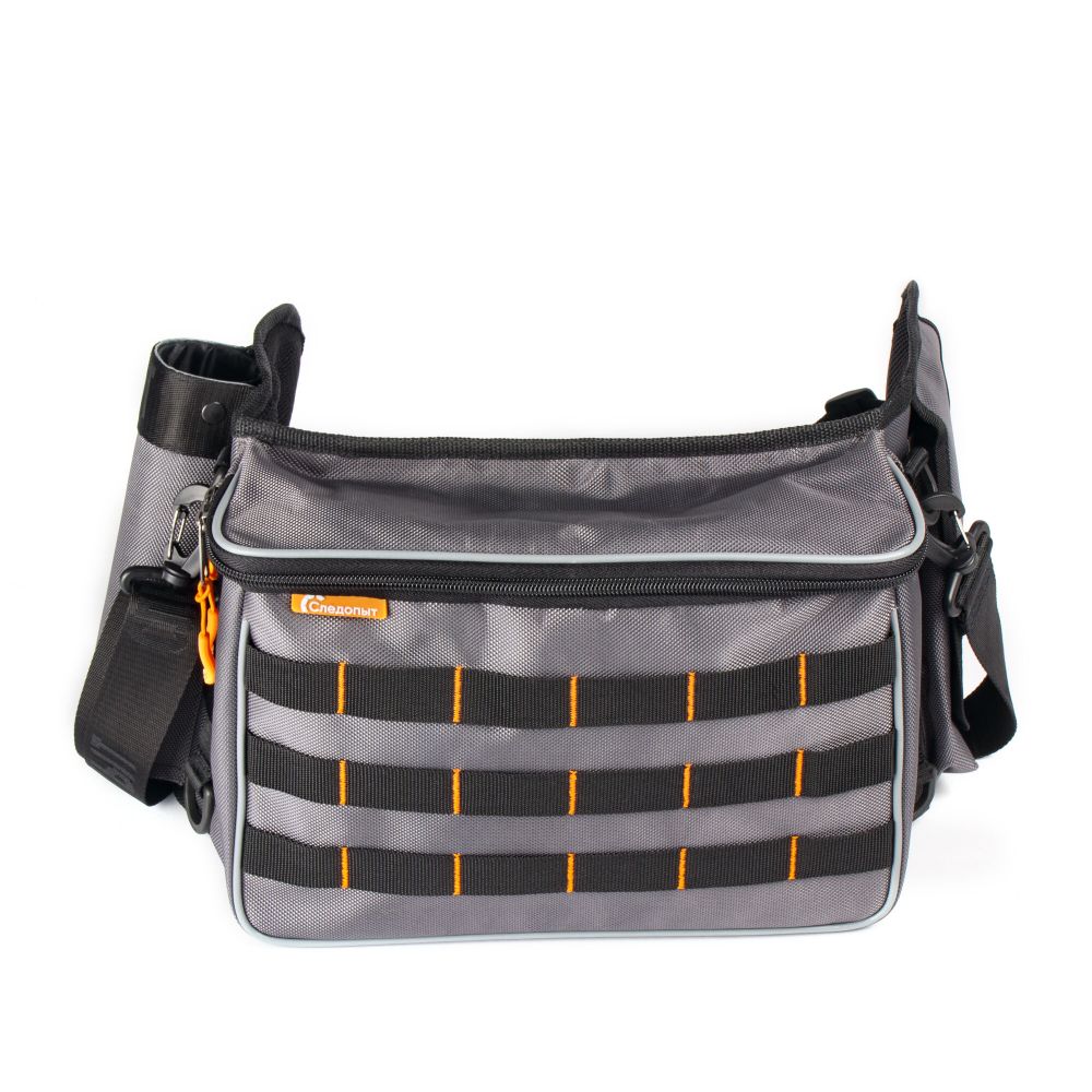 Сумка рыболовная поясная &quot;СЛЕДОПЫТ&quot; Fishing Belt Bag, 74х22х10 см, цв. серый, без коробок/5/