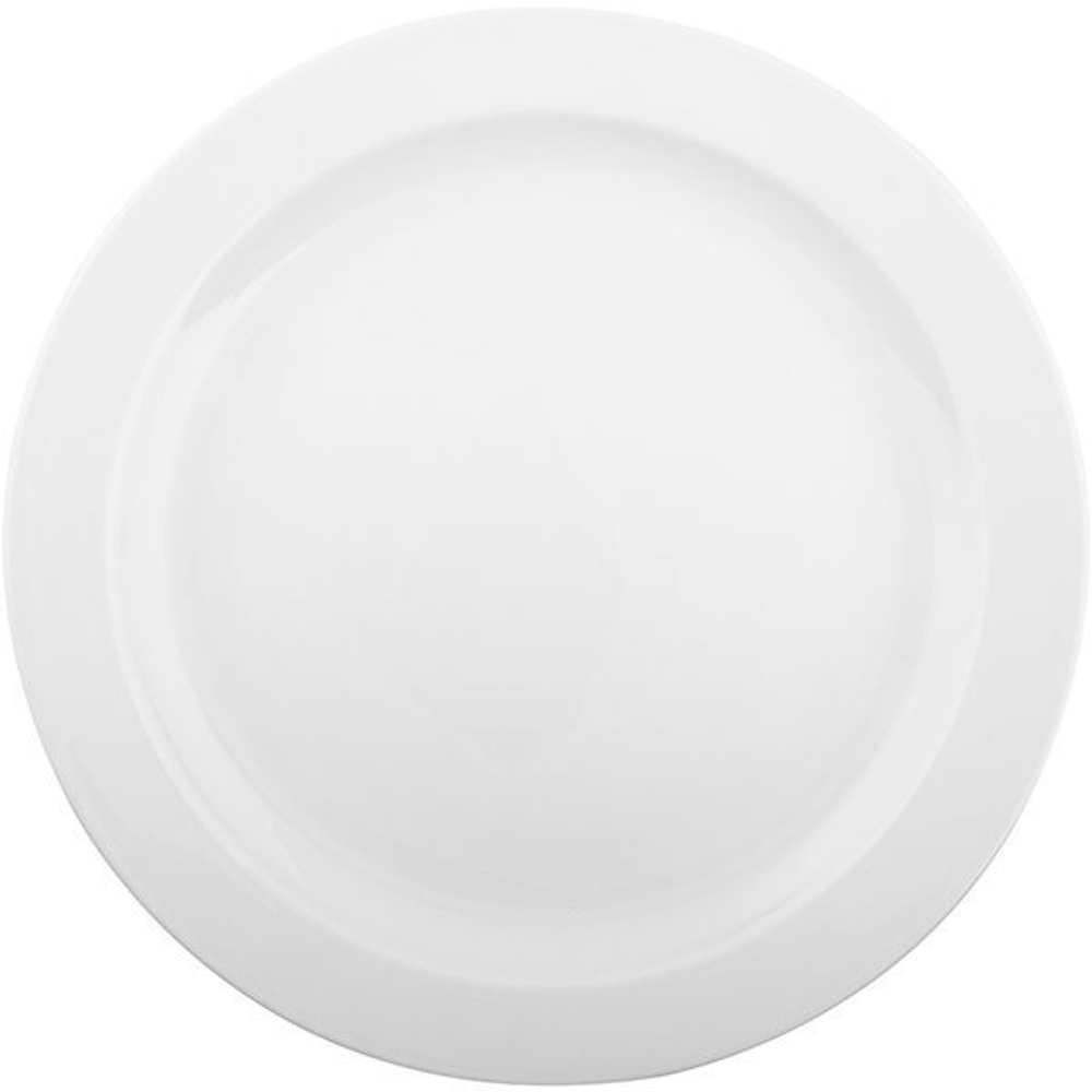 Тарелка «Белая» Принц;фарфор;D=220,H=24мм;белый (Цвет: белый)