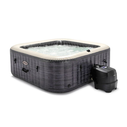 СПА-бассейн Intex PureSpa Greystone Deluxe 145/196х71 см с круговым пузырьковым массажем, хлоргенератор (28452)