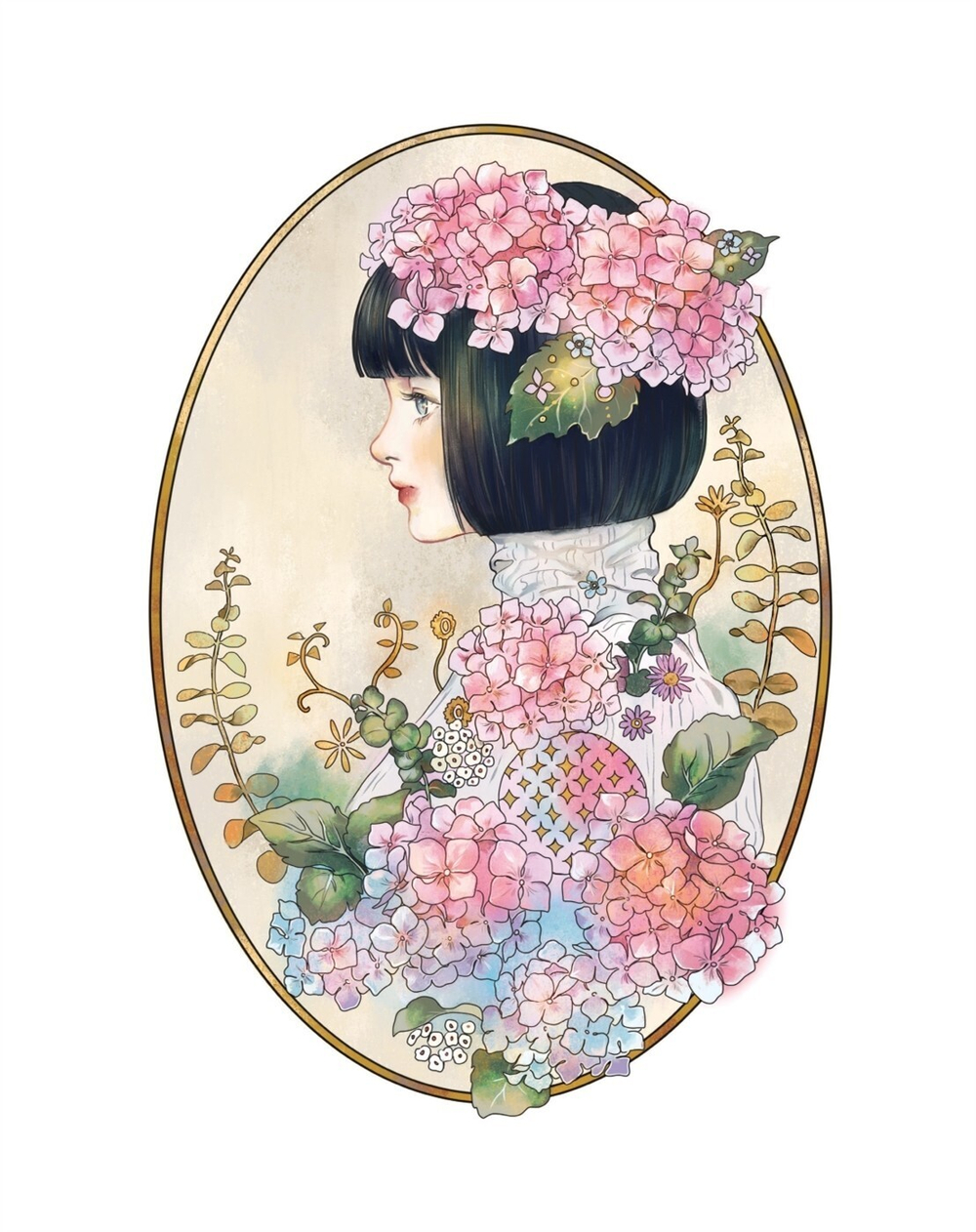 Girl in fame. Coloring Book