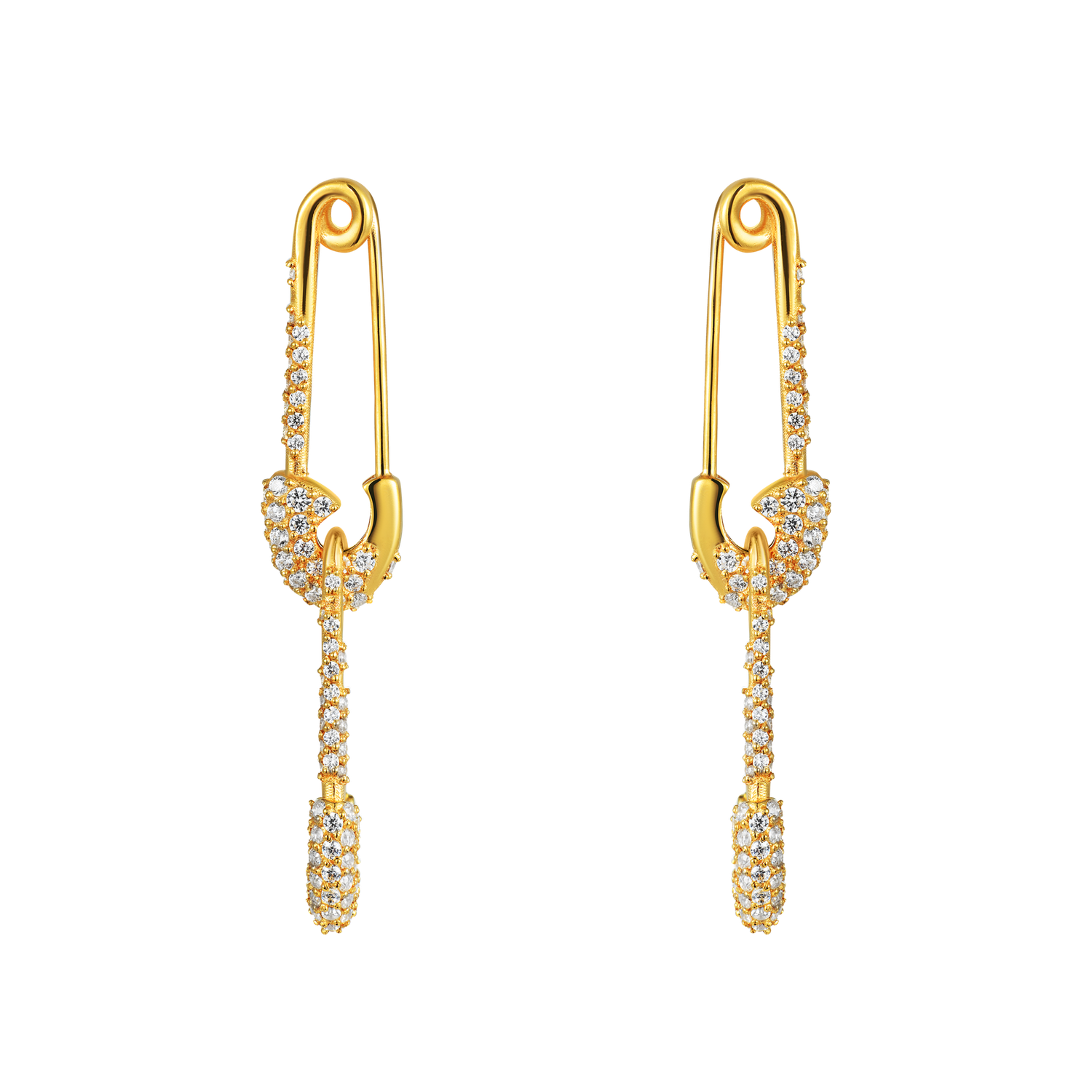 Серьги Geared Pin Earrings - Gold