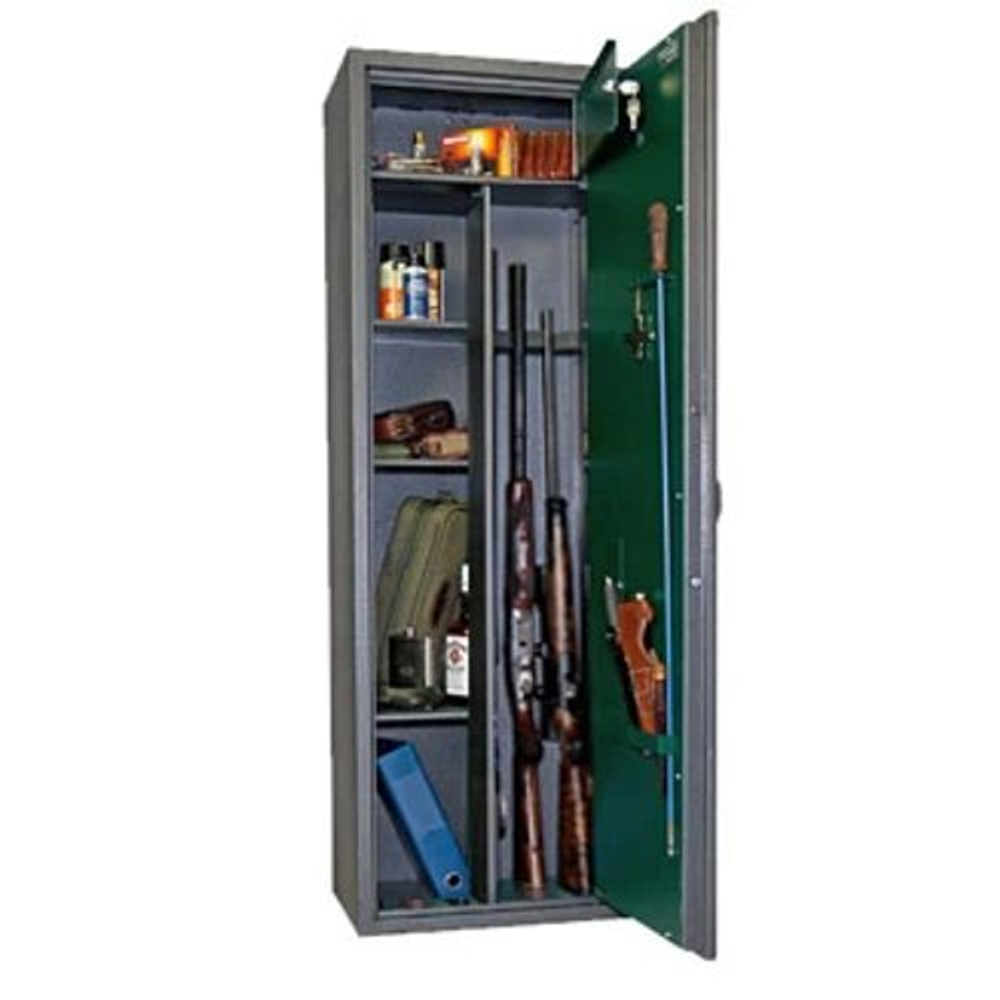 Сейф оружейный Safetronics MAXI 5P MЕ/к3, Электрон. кодовый + мастер ключ, 3 ружья