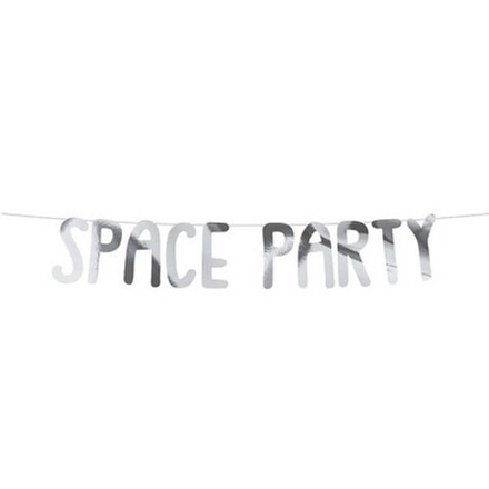 Гирлянда-буквы "Space Party" (Космическая вечеринка), 0,96 м, 1 шт.