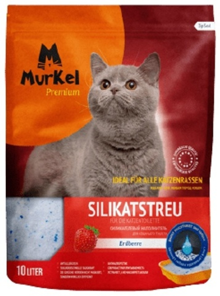 Наполнитель Murkel 10л Клубника Силикагелевый