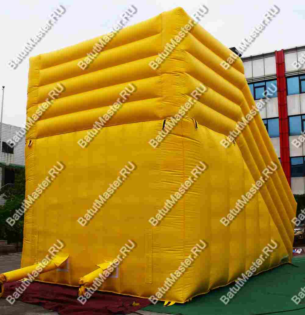 Надувная горка для зорбинга "Кубарем вниз"