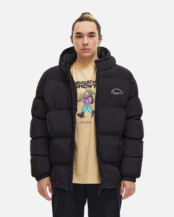 Пуховик AW25 Downjacket Hooded Crispy черный - фото 2