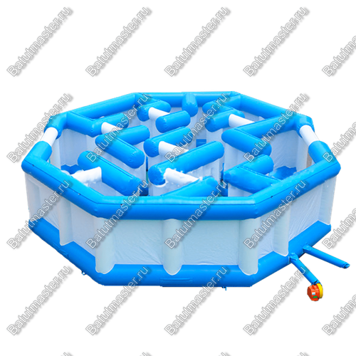 Надувной лабиринт "Многоугольный", 9*9*2 м.