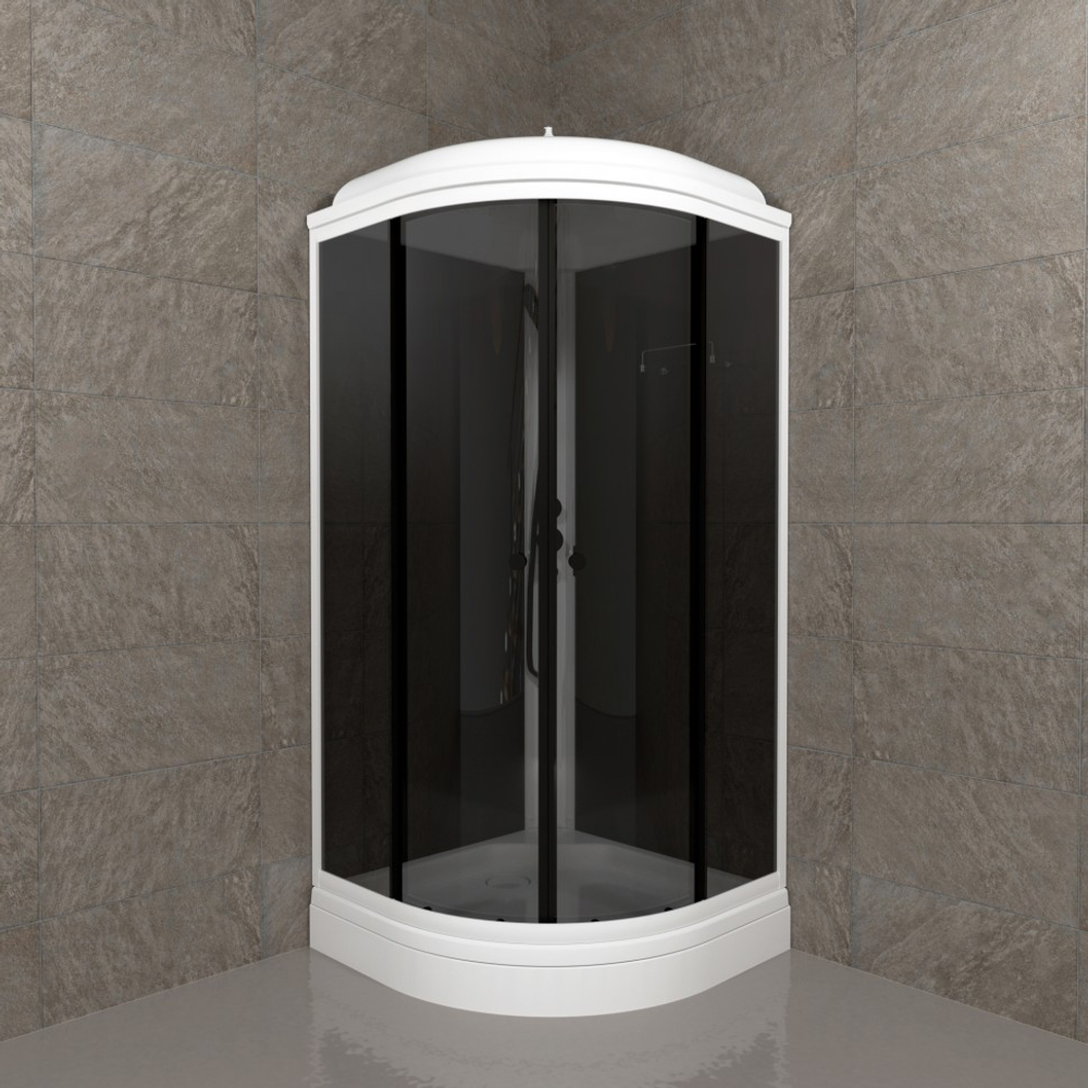 Душевая Кабина Грэй-Блэк 90*90 А