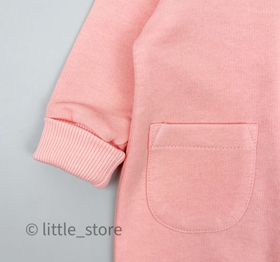 Комбинезон из футера "Simple" Персик