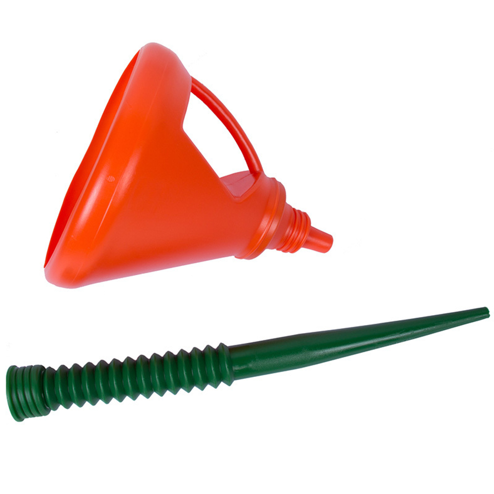 МАСТАК (135-00004) Воронка с гибким сливом, полиэтиленовая, 190 х 190 х 540 мм