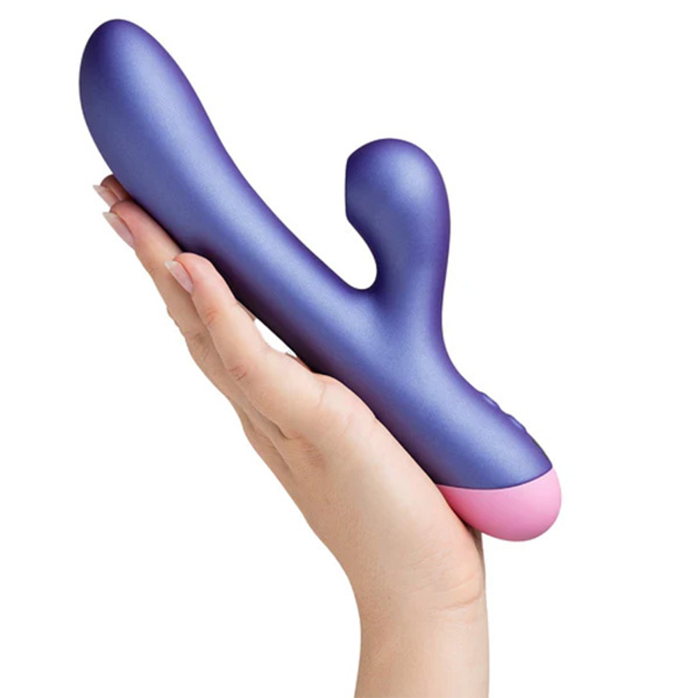 Фиолетовый вибратор-кролик 22см с бесконтактной клиторальной стимуляцией Romp Pulse Purple RPPU1SG4