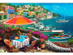 Алмазная мозаика 30х40см. "Морская набережная" с полн.заполнен.на подрам. (30 цв.) (Арт. НД-0343)