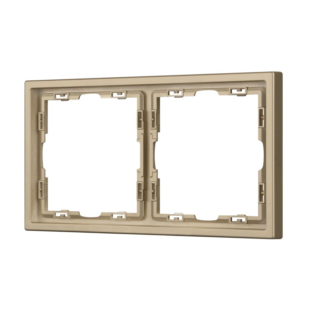 Рамка пластиковая FRM-NOBE-SFPL-2-GD (Arlight, Золотой песок) 054217