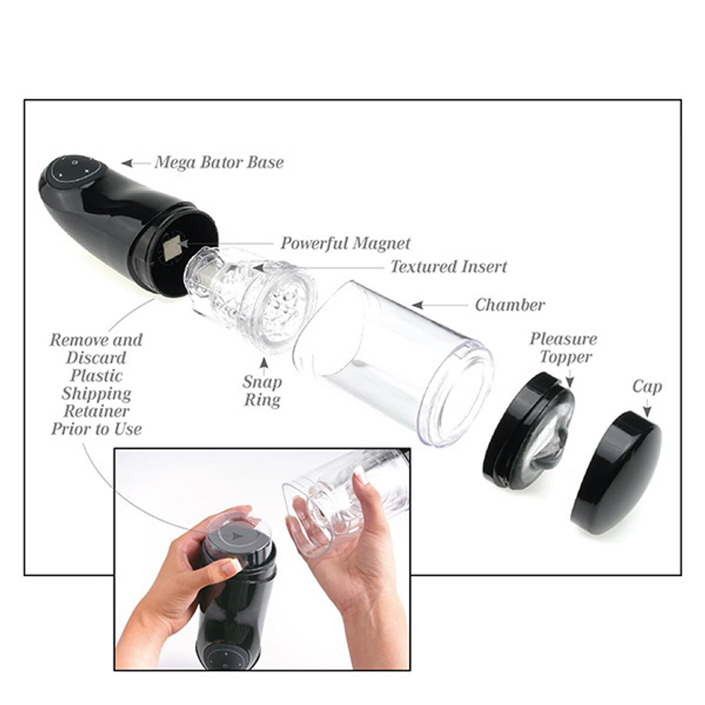 Автоматический мега-мастурбатор анус с подсветкой PipeDream PDX Extreme Toyz Mega-Bator Ass RD299