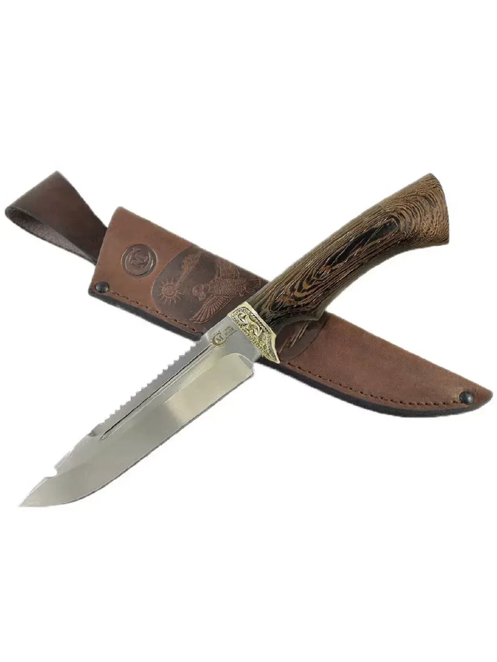 Нож Щука, кованый, полированный ст.95х18, венге, литьё