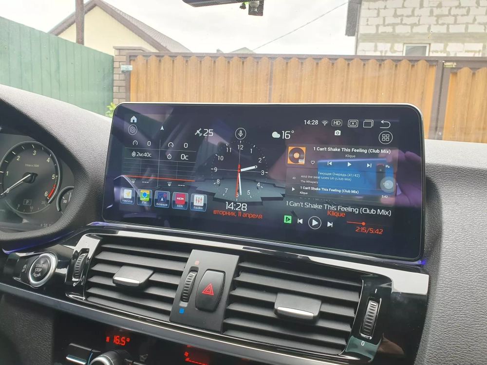 Магнитола для BMW X3 (F25) 2011-2014 CIC - Carmedia MKD монитор 12.3" в стиле BMW на Android 11, CarPlay, 4G SIM-слот