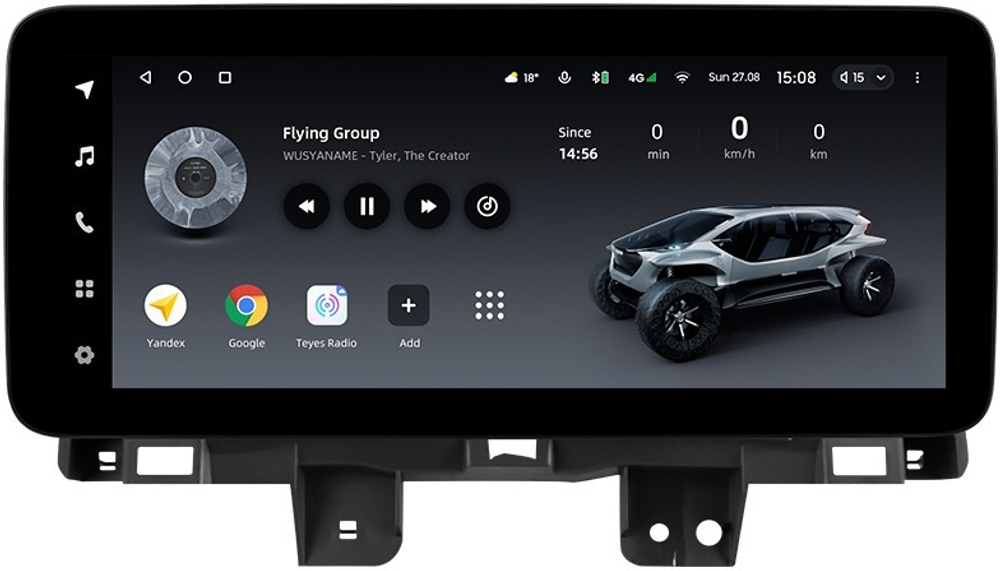 Магнитола для Honda CR-V 4 2012-2016 - Teyes LUX ONE ROUND монитор 12.3", Android 10, ТОП процессор, CarPlay, 4G SIM-слот
