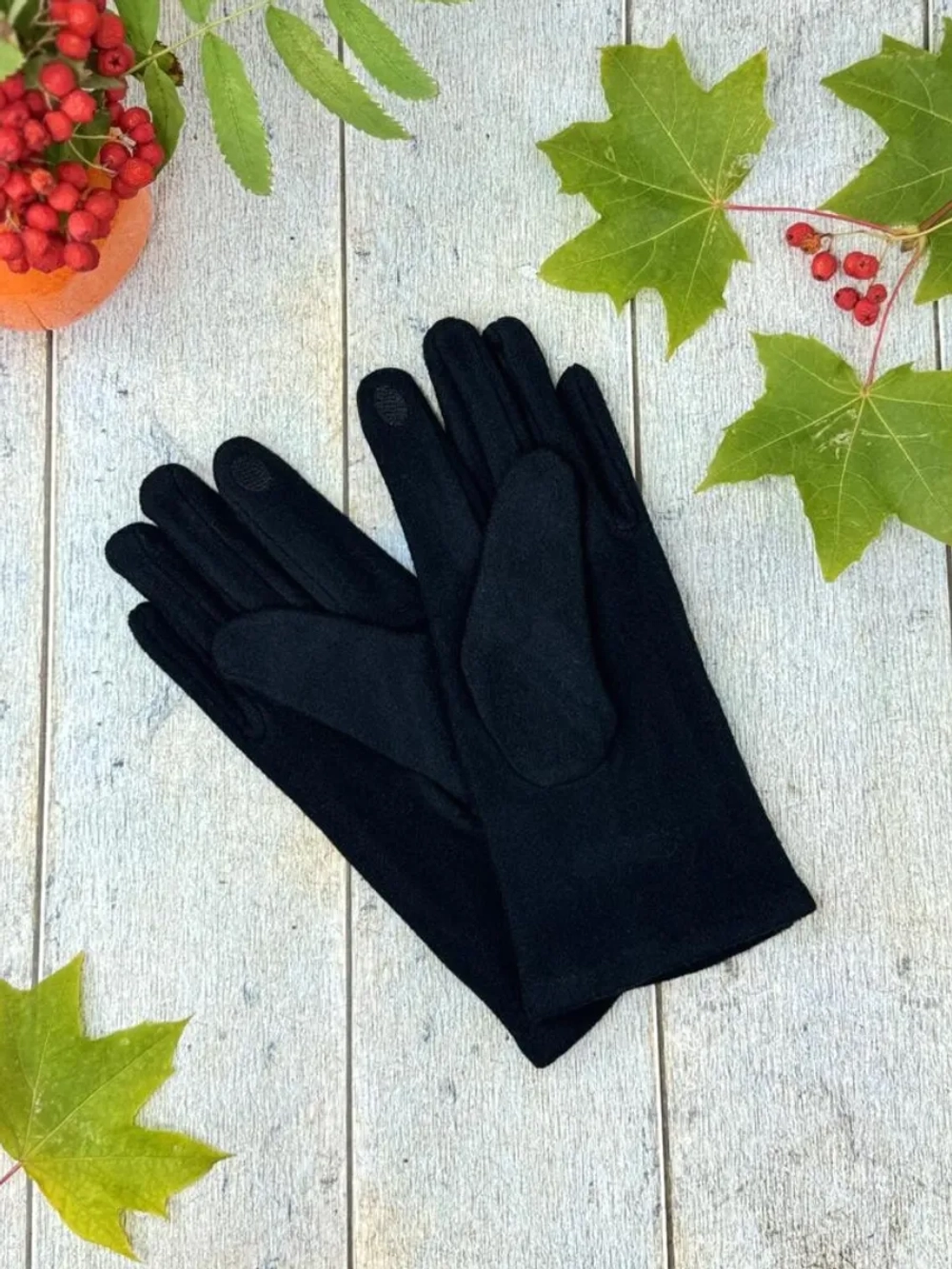 перчатки осенние теплые