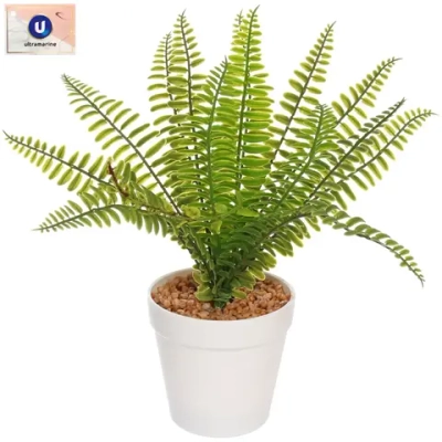 Цветок искусственный в горшке «Папоротник» 27см