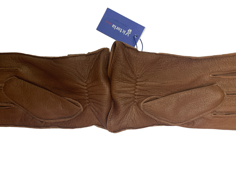 Перчатки. Мужские. Материал верха: Кожа оленя. Подклад: Трикотаж-шерсть. Наружний шов, ручная работа. 5 шт в упаковке.