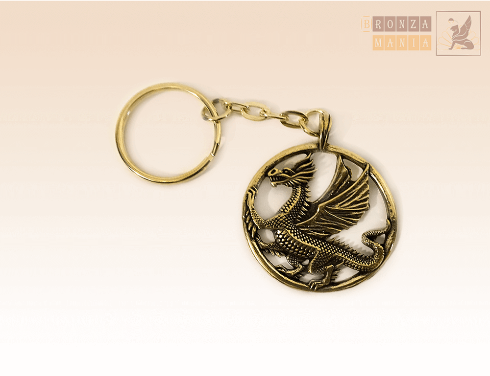 брелок Дракон круглый