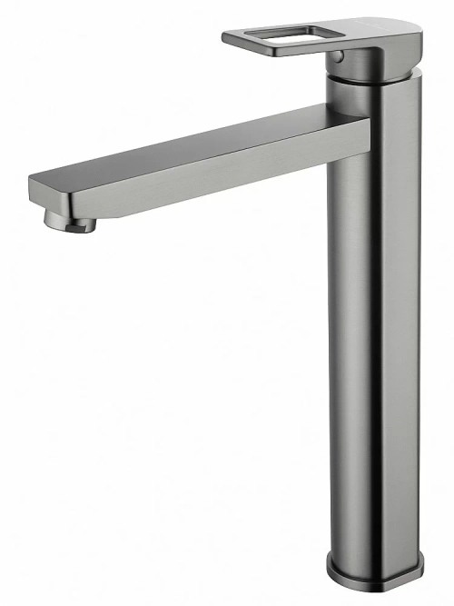 Смеситель для раковины высокий WONZON & WOGHAND FRAME WW-88239010-BGM темный графит